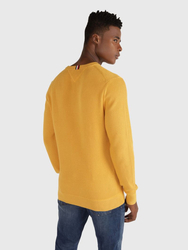 Tommy Hilfiger pánsky horčicový sveter - XL (ZE1)