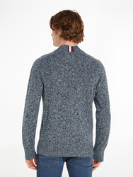 Tommy Hilfiger pánsky šedý sveter - M (0IM)