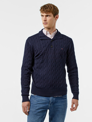 Tommy Hilfiger pánsky tmavomodrý sveter - XXL (DW5)
