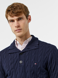 Tommy Hilfiger pánsky tmavomodrý sveter - XXL (DW5)