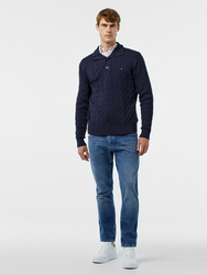 Tommy Hilfiger pánsky tmavomodrý sveter - XXL (DW5)