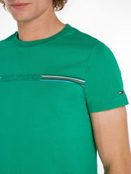 Tommy Hilfiger pánske zelené tričko  - L (L4B)