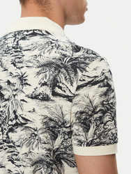 Tommy Hilfiger pánska béžová polo košeľa - S (0K4)