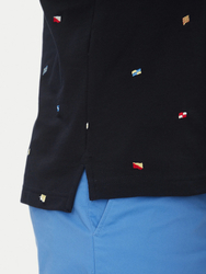 Tommy Hilfiger pánske tmavo modré polo tričko  - S (DW5)