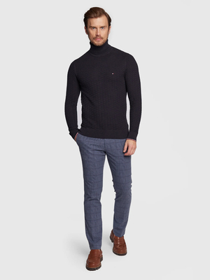 Tommy Hilfiger pánsky tmavomodrý rolák - XXL (DW5)