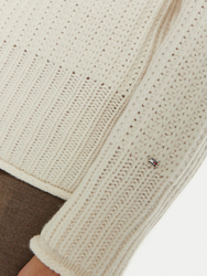 Tommy Hilfiger dámsky biely sveter - XS (Z00)