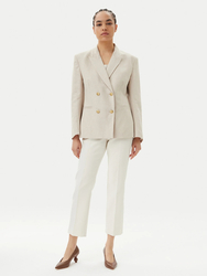 Tommy Hilfiger dámske béžové ľanové sako  - 34 (ACI)