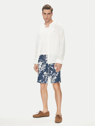 Tommy Hilfiger pánske ľanové modré šortky - 30/NI (DAF)