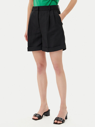 Tommy hilfiger dámske ľanové bežové šortky - 34 (BDS)