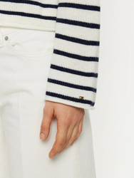 Tommy Hilfiger dámsky biely sveter - XS (0FF)
