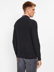 Tommy Hilfiger pánsky čierny sveter - S (BDS)