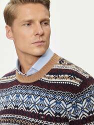 Tommy Hilfiger pánsky hnedý sveter  - M (0HD)