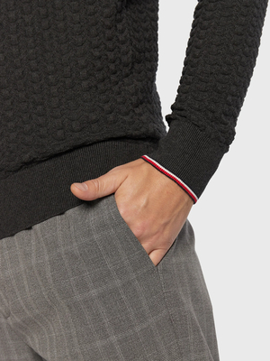 Tommy Hilfiger pánsky tmavo šedý sveter - XXL (P92)