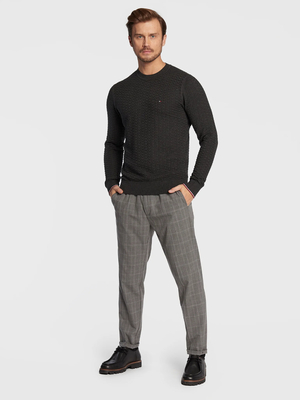 Tommy Hilfiger pánsky tmavo šedý sveter - XXL (P92)