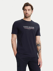 Tommy Hilfiger pánske tmavo modré tričko - S (DW5)