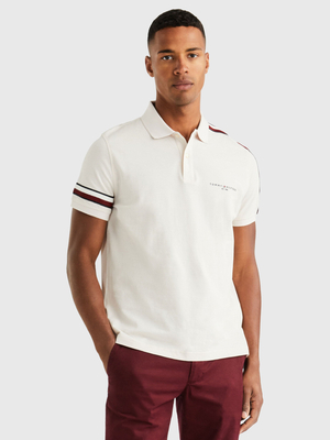 Tommy Hilfiger pánske krémové polotričko - L (AF4)