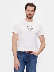 Tommy Hilfiger pánske biele tričko - L (YBR)