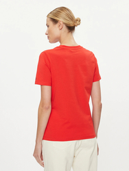 Tommy Hilfiger dámske červené tričko - L (SNE)
