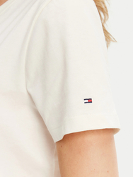 Tommy Hilfiger dámske biele tričko - L (YA8)