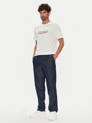Tommy Hilfiger pánske biele tričko - L (YBR)