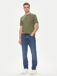 Tommy Hilfiger pánske khaki tričko - L (PLI)