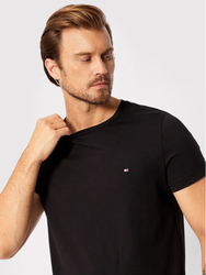 Tommy Hilfiger pánske čierne tričko - S (BDS)