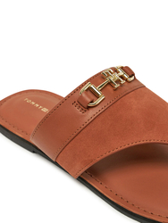 Tommy Hilfiger dámske hnedé žabky - 36 (GPA)