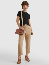 Tommy Hilfiger dámske čierne tričko - S (BDS)