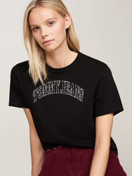 Tommy Jeans dámske čierne tričko - XS (BDS)