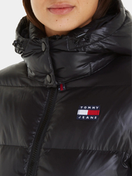 Tommy Jeans dámska čierna bunda - S (BDS)