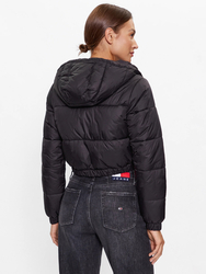 Tommy Jeans dámska čierna bunda - XS (BDS)