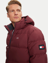 Tommy Jeans pánska vínová bunda - L (VLP)