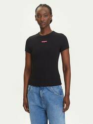 Tommy Jeans dámske čierne tričko - L (BDS)