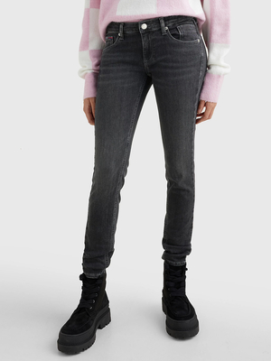 Tommy Jeans dámske čierne džínsy - 28/32 (1BZ)