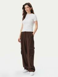 Tommy Jeans dámske krémové tričko - XS (YBL)