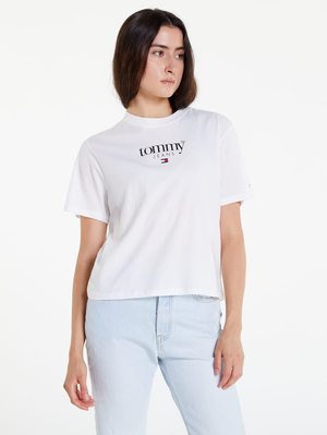 Tommy Jeans dámske biele tričko - XS (YBL)