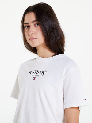 Tommy Jeans dámske biele tričko - M (YBL)
