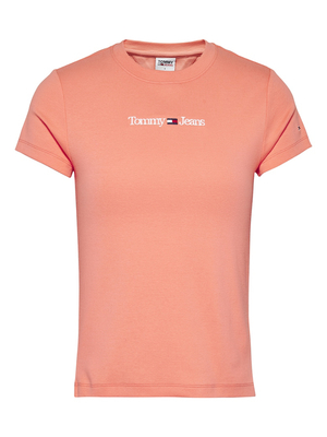 Tommy Jeans dámske broskyňové tričko - L (TKL)