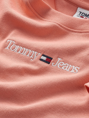 Tommy Jeans dámske broskyňové tričko - L (TKL)