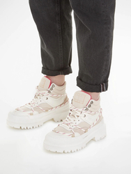 Tommy Jeans dámske krémové členkové topánky - 36 (YBI)