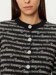 Tommy Jeans dámsky čierny sveter - XS (0GM)
