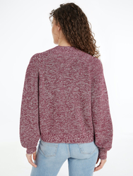 Tommy Jeans dámsky vínový sveter - XS (VVK)