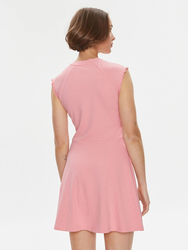 Tommy Jeans dámske ružové každodenné šaty Babylock - XS (TIC)