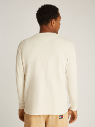 Tommy Jeans pánske béžové tričko - XXL (ACG)