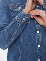 Tommy Jeans dámske modré džínsové šaty - S (1A5)