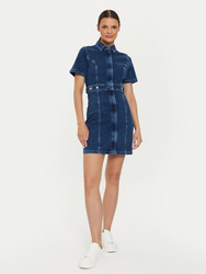 Tommy Jeans dámske modré džínsové šaty - XS (1A5)