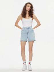 Tommy Jeans dámske modré džínsové šortky - 28/NI (1AB)
