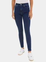 Tommy Jeans dámske tmavo modré džínsy - 25/30 (1BK)