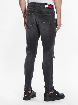 Tommy Jeans pánske tmavo šedé džínsy SCANTON - 33/30 (1BZ)
