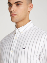 Tommy Jeans pánska pruhovaná košeľa - L (C1G)